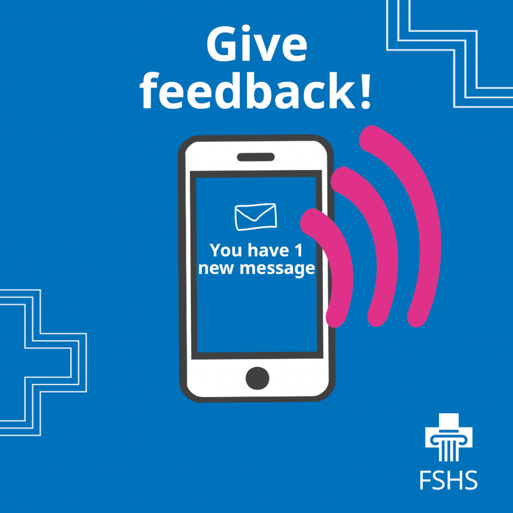 give feedback! a cell phone, you have 1 new message