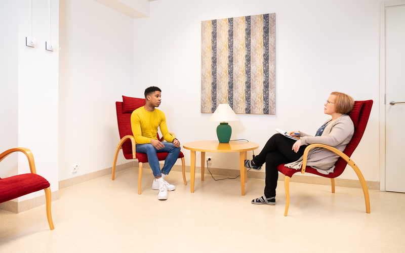 Bild på en mottagning