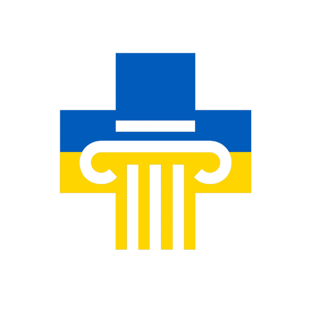 FSHS logo in the Ukrainian flag colors