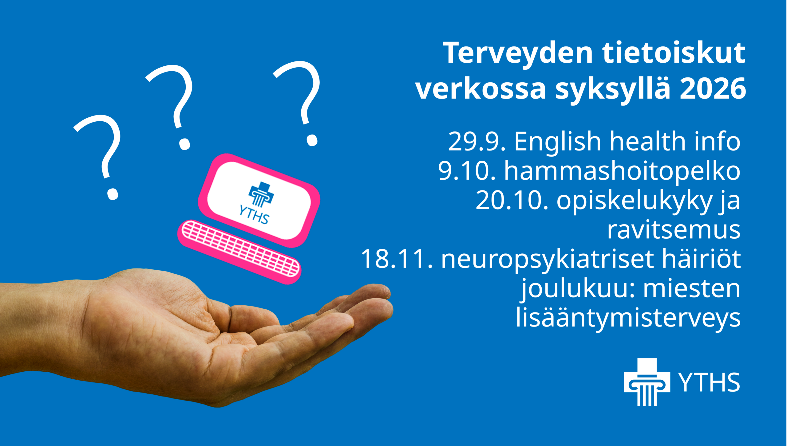 Tapahtumatiedot, jotka löytyvät myös itse tekstistä.